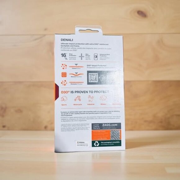 Zagg Gear4 Denali Black iPhone 13 Case With 16ft Drop Protection & Antimicrobial - Picture 2 of 4